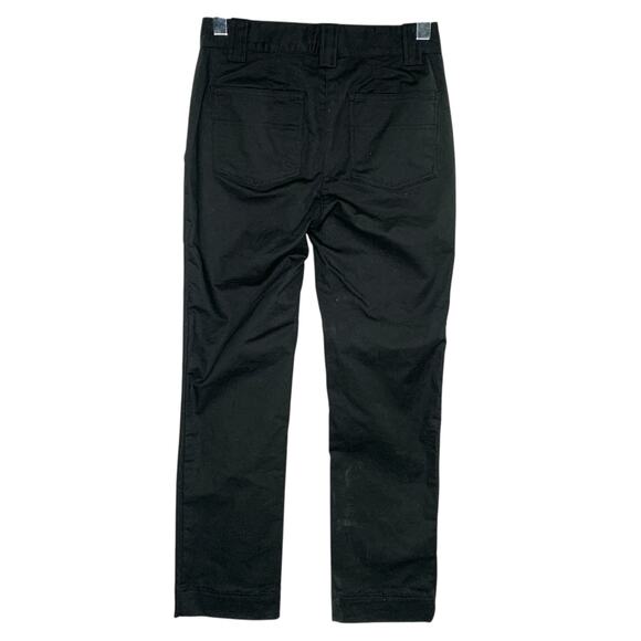 A.L.C. 2 Black Utility Large Front Pocket Chino Pants Straight Leg Cotton - Picture 2 of 9
